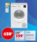 Sèche-linge pompe à chaleur 10 kg - BEKO en promo chez Hyper U Saint-Herblain à 399,00 €