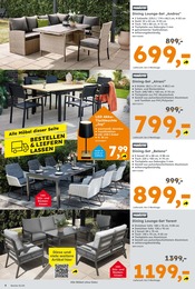 Terrassenmöbel im Globus-Baumarkt Prospekt in Weimar Aktueller Globus-Baumarkt Prospekt mit Terrassenmöbel, "Immer eine Idee besser", Seite 4