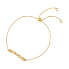 Bracelet en plaqué or et laque rose MAMAN - Le Manège à Bijoux Bracelet en plaqué or et laque rose MAMAN à 44,00 € dans le catalogue Le Manège à Bijoux