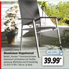 Aluminium-Stapelsessel Angebote von LIVARNO home bei Lidl Frankenthal für 39,99 €