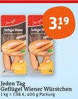 Geflügel Wiener Würstchen im Angebot bei tegut in Stuttgart Geflügel Wiener Würstchen Angebote von Jeden Tag bei tegut Stuttgart für 3,19 €