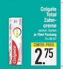 Total Zahncreme von Colgate im aktuellen EDEKA Prospekt für 2,75 €