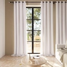 Rideau tamisant à œillets effet gaze de coton Jalna blanc H. 260 x l. 140 cm GoodHome - GoodHome en promo chez Castorama Choisy-le-Roi à 19,90 €