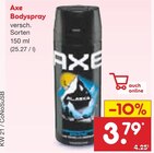 Bodyspray im Angebot bei Netto Marken-Discount in Schwerin Bodyspray Angebote von Axe bei Netto Marken-Discount Schwerin für 3,79 €