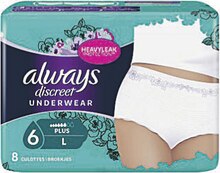 Culottes Incontinence Plus Discreet - Géant Casino à Paris Culottes Incontinence Plus Discreet en promo chez Géant Casino Paris à 5,25 €
