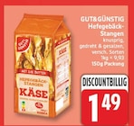 Hefegebäck-Stangen von GUT&GÜNSTIG für 1,49 € bei EDEKA im Angebot Hefegebäck-Stangen von GUT&GÜNSTIG im aktuellen EDEKA Prospekt