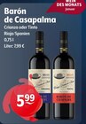 Crianza oder Tinto Angebote von Barón de Casapalma bei Getränke Hoffmann Bocholt für 5,99 €