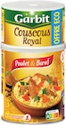 Couscous royal poulet et bœuf - GARBIT - Intermarché Hyper Couscous royal poulet et bœuf - GARBIT à 3,02 € dans le catalogue Intermarché Hyper