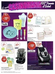 Prix et réduction Siège Auto Bébé dans le prospectus Géant Casino en cours Offre Siège Auto Bébé dans le catalogue Géant Casino du moment à la page 54
