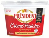 Crème Fraîche Gastronomique - PRÉSIDENT en promo à 1,76 € chez Colruyt Crème Fraîche Gastronomique - PRÉSIDENT dans le catalogue Colruyt