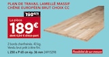 Gedimat Nîmes - Promo Plan de travail lamellé massif chêne européen brut choix cc Promo Plan de travail lamellé massif chêne européen brut choix cc à 189,00 € dans le catalogue Gedimat à Nîmes