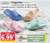 Claquettes femme - ELLENOR en promo chez Norma Metz à 6,99 €