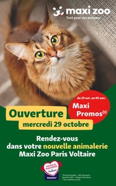 Prospectus Jardineries & Animaleries Maxi Zoo en cours à Montgeron et alentours, "Ouverture", 3 pages, 29/10/2025 - 05/11/2025 Catalogue Jardineries & Animaleries Maxi Zoo en cours à Montgeron et alentours, "Ouverture", 3 pages, 29/10/2025 - 05/11/2025