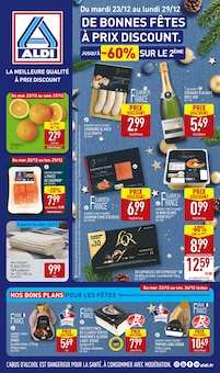 Prospectus Aldi à Féy, "DE BONNES FÊTES À PRIX DISCOUNT.", 48 pages de promos valables du 23/12/2025 au 29/12/2025