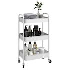HOMCOM Küchenwagen weiß Polypropylen B/H/L: ca. 30,6x45x79 cm im POCO Prospekt HOMCOM Küchenwagen weiß Polypropylen B/H/L: ca. 30,6x45x79 cm im aktuellen POCO Prospekt für 34,99 €