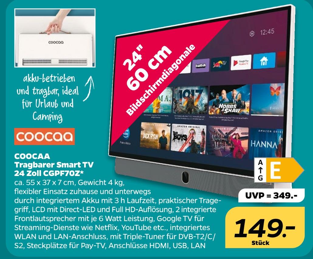Tragbarer Smart TV 24 Zoll CGPF70Z