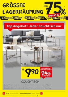 Wohnzimmertisch im aktuellen XXXLutz Prospekt (München) Wohnzimmertisch im XXXLutz Prospekt "ALLES MUSS RAUS" mit 20 Seiten (München)