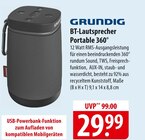 BT-Lautsprecher Portable 360° Angebote von GRUNDIG bei famila Nordost Kiel für 29,99 €