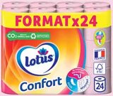 PAPIER HYGIÉNIQUE CONFORT ROSE X24 - LOTUS en promo chez Intermarché Valence à 5,18 €