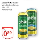Natur-Radler Angebote von Gösser bei GLOBUS Homburg für 0,89 €