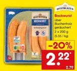 Bockwurst im Netto Marken-Discount Prospekt Bockwurst von Hofmaier im aktuellen Netto Marken-Discount Prospekt für 2,22 €