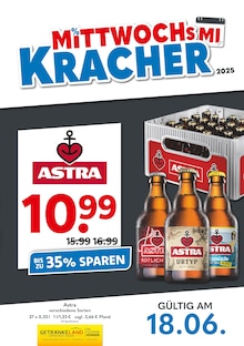 Getränkeland Prospekt "Mittwochskracher" mit  Seite (Stralsund)