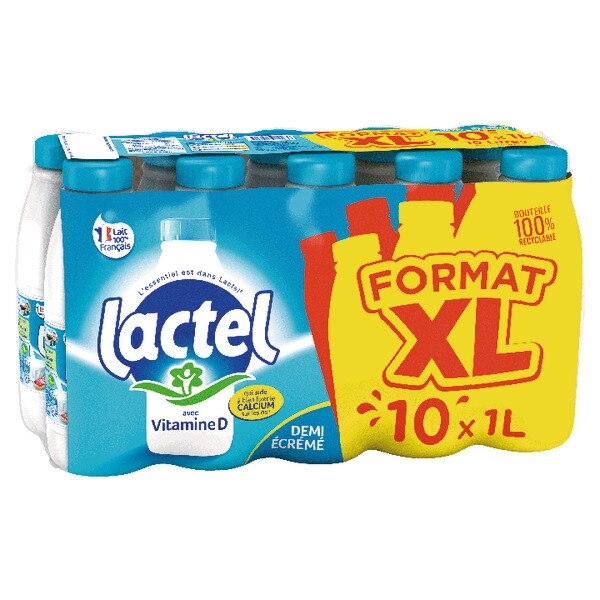 AUCHAN Lait entier UHT Hauts-de-France 6x1l pas cher 