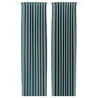 Aktuelle Gardinen Angebote bei IKEA in Mannheim Aktuelles 2 Gardinenschals (abdunk.) dunkelgrautürkis/mit Gardinenband 145x250 cm Angebot bei IKEA in Mannheim ab 39,99 €