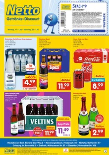 Veltins im Netto Marken-Discount Prospekt "DER ORT, AN DEM DU IMMER AUSGEZEICHNETE PREISE FINDEST." mit 2 Seiten (Krefeld)