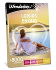 Coffret cadeau Wonderbox Loisirs en duo - Fnac Coffret cadeau Wonderbox Loisirs en duo à 49,90 € dans le catalogue Fnac