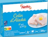 Tranches de Colin d'Alaska Surgelés x4 - NETTO - Netto Tranches de Colin d'Alaska Surgelés x4 - NETTO à 2,23 € dans le catalogue Netto