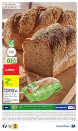 Promos Pain Bio dans le catalogue "AVEC LE Club GOÛTEZ AU BIO LE MOINS CHER DE FRANCE" de Carrefour à la page 2 Promos Pain Bio dans le catalogue "AVEC LE Club GOÛTEZ AU BIO LE MOINS CHER DE FRANCE" de Carrefour à la page 2