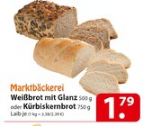 Weißbrot mit Glanz oder Kürbiskernbrot für 1,79 € bei famila Nordost im Angebot Weißbrot mit Glanz oder Kürbiskernbrot im aktuellen famila Nordost Prospekt