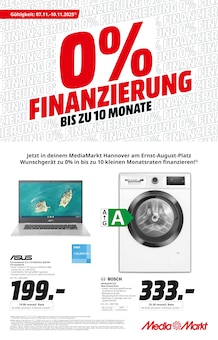 Aktueller MediaMarkt Saturn Prospekt (Hannover, 8 Seiten zum blättern MediaMarkt Saturn Prospekt 0% FINANZIERUNG mit 8 Seiten