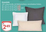 Kissenhülle 40 x 40 cm im Angebot bei GLOBUS in Speyer Kissenhülle 40 x 40 cm Angebote bei GLOBUS Speyer für 2,49 €