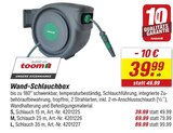 Wand-Schlauchbox S Angebote von toom bei toom Baumarkt Karlsruhe für 39,99 €