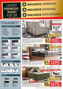 Boxspringbett im Zurbrüggen Prospekt "POLSTER- & BOXSPRINGBETTEN TAUSCHAKTION" mit 4 Seiten (Bremen)