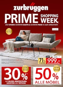 Wohnzimmertisch im aktuellen Zurbrüggen Prospekt (Bochum) Wohnzimmertisch im Zurbrüggen Prospekt "PRIME SHOPPING WEEK" mit 42 Seiten (Bochum)