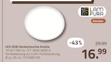 LED-RGB-Deckenleuchte Amelia von LamPura für 16,99 € bei ROLLER im Angebot LED-RGB-Deckenleuchte Amelia von LamPura im aktuellen ROLLER Prospekt