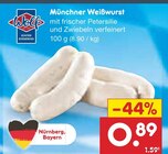 Münchner Weißwurst Angebote von Wolf bei Netto Marken-Discount Straubing für 0,89 €