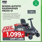 Marktkauf Heidenheim - Benzin-Aufsitz-Rasenmäher MR230-61 Angebot im Prospekt Benzin-Aufsitz-Rasenmäher MR230-61 bei Marktkauf im Heidenheim Prospekt für 1.099,00 €