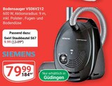 Bodensauger VS06V212 Angebote von Siemens bei GLOBUS St. Ingbert für 9,99 €