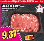 Echine de porc sans os en promo chez Norma Strasbourg à 9,37 €