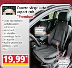 Couvre-siège auto aspect cuir Premium - DIAMOND CAR - Norma à Nancy Couvre-siège auto aspect cuir Premium - DIAMOND CAR en promo chez Norma Nancy à 19,99 €