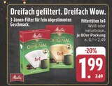 Filtertüten 1x4 im Angebot bei EDEKA in Zwickau Filtertüten 1x4 Angebote von Melitta bei EDEKA Zwickau für 1,99 €