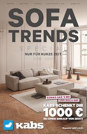 Aktueller Kabs Möbel & Einrichtung Prospekt in Holm und Umgebung, "SOFA TRENDS" mit 11 Seiten, 27.06.2025 - 03.07.2025