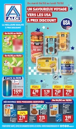 Offre Poisson pané dans le catalogue Aldi du moment à la page 1