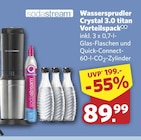 Aktuelles Wassersprudler Crystal 3.0 titan Vorteilspack Angebot bei combi in Bremen ab 89,99 €