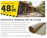 Promo Géotextile terrasse geo tb 2 à 48,90 € dans le catalogue Tout Faire à Saint-Ambroix