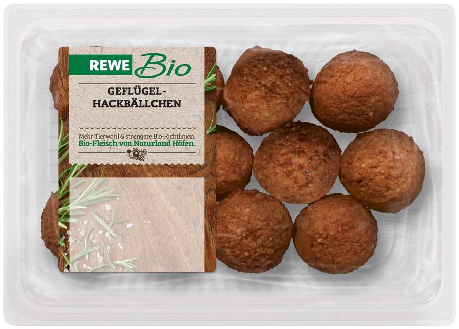 REWE Rehfeld - Geflügel-Hackbällchen Geflügel-Hackbällchen Angebot bei REWE Rehfeld im Prospekt Top Angebote